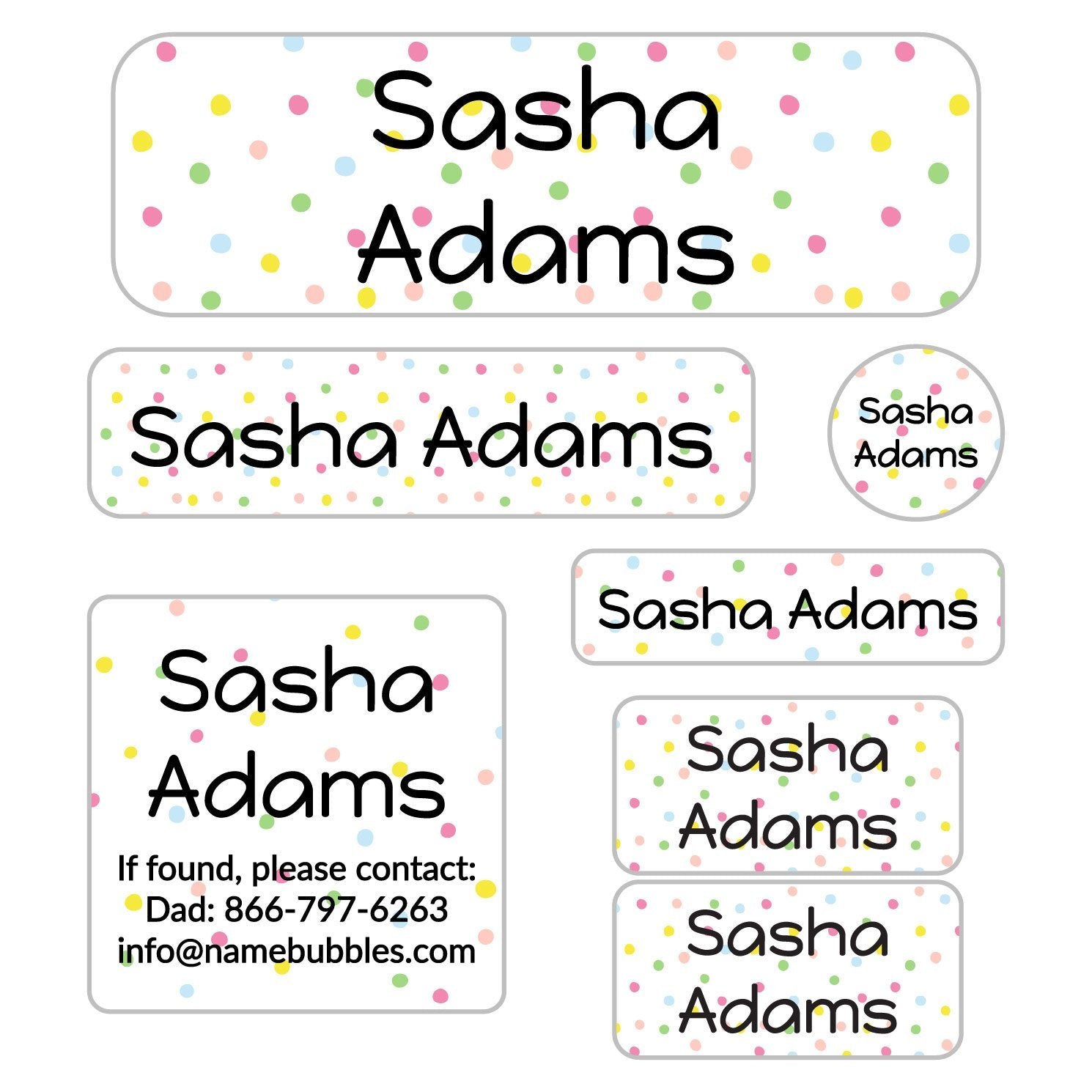 30 x Customized Name Labels | Perfect Kids Daycare and School Supplys Tag  Labels | Cute Children's Name Label Pack - Waterproof Safe