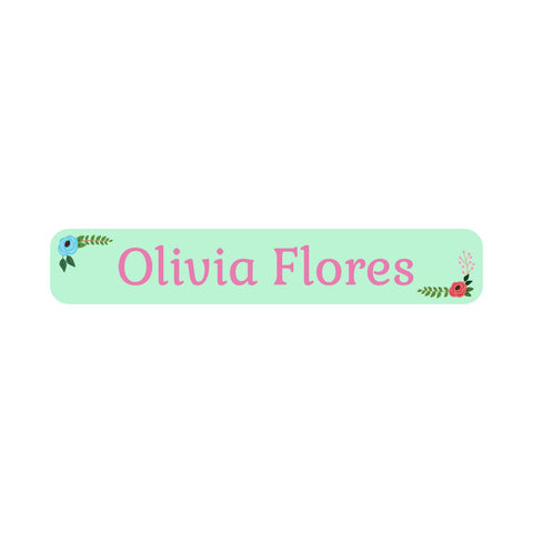 Melu Kids Iron on Name Labels for Clothing (100), Personalized and Waterproof Kids Name Tags (1.2” x 0.5”), Perfect for Daycare, School and Camp 