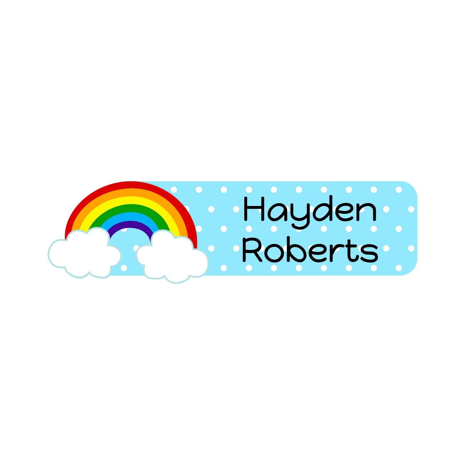 Rainbow Name Labels