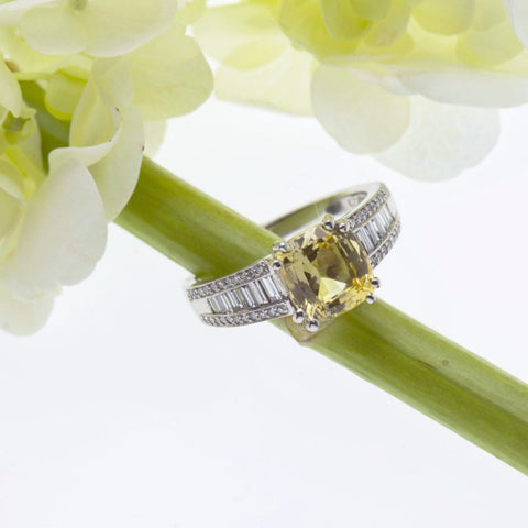 yellow sapphire engagement ring