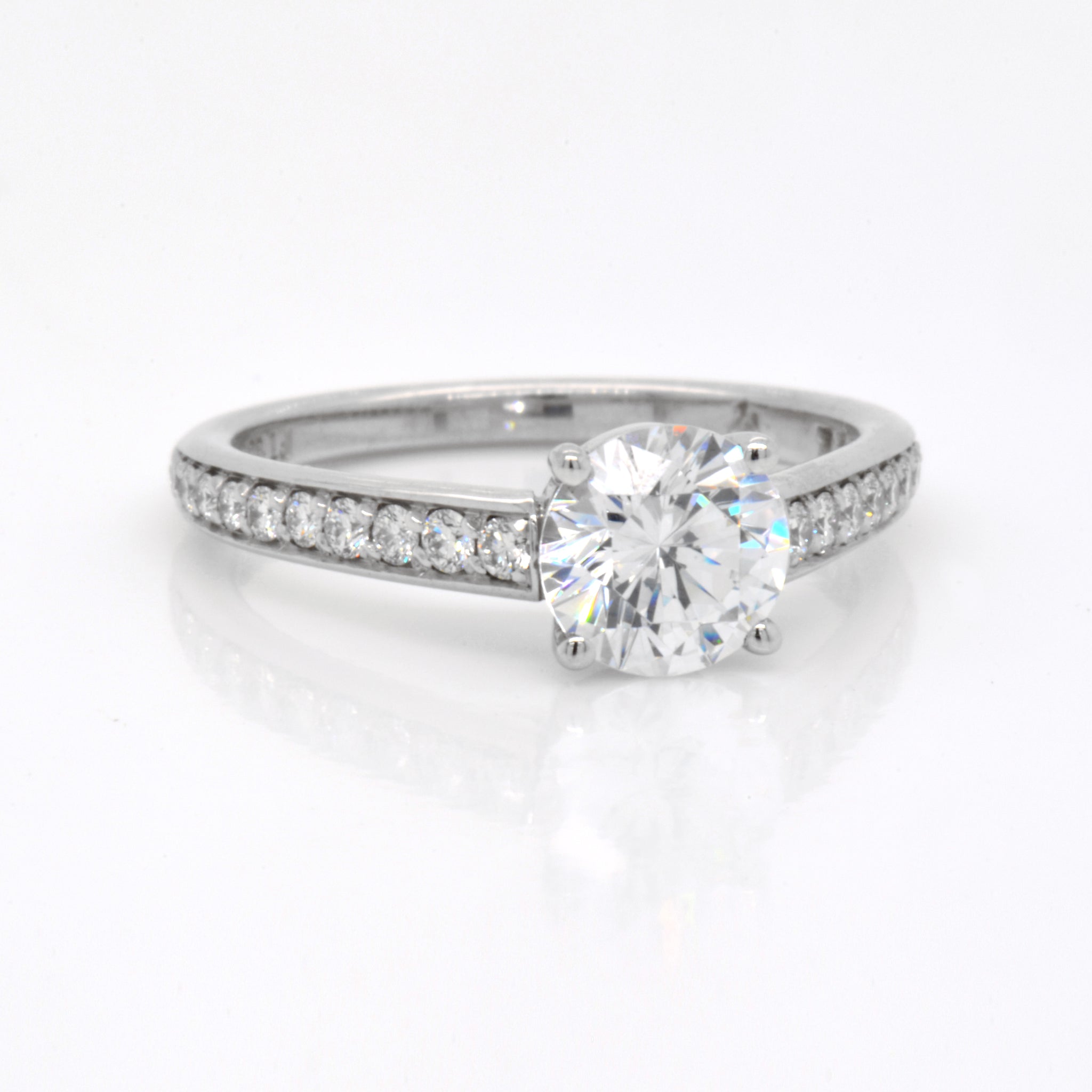Platinum Diamond Engagement Ring - Judith Arnell Jewelers