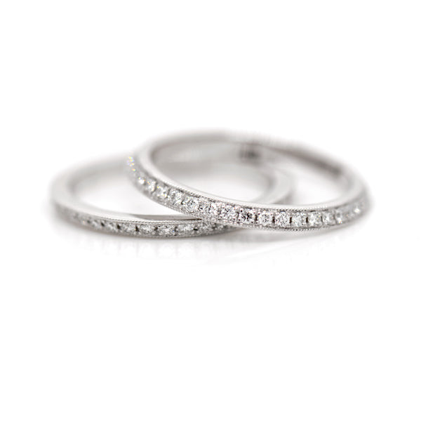 Platinum Diamond Eternity Ring Guards - Judith Arnell Jewelers