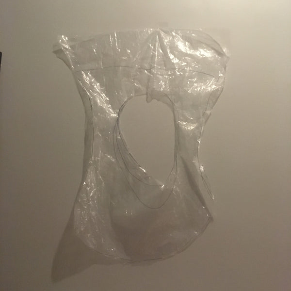 Draw your pattern onto a plastic bag