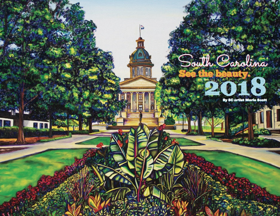 2018 Wall Calendar Of South Carolina By Local Sc Artist Marie Scott Marie Scott Art