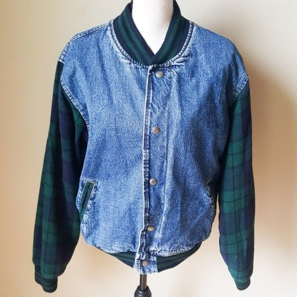 denim jacket with flannel