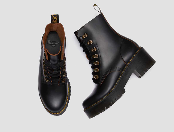 doc martens heeled boots