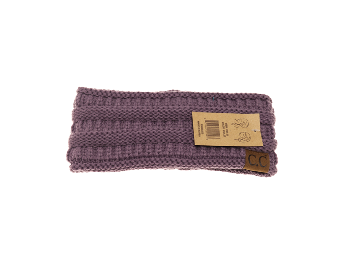 C.C Women's Solid Ribbed Head Wrap