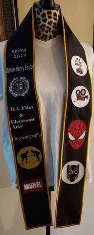 Custom graduation stole