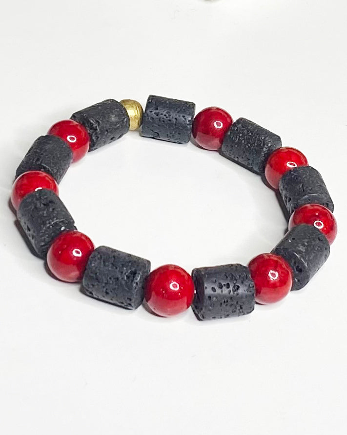 Armani Bracelet Black and Red