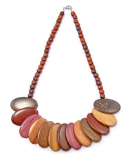 Natural Artist exotic wood handmade necklace