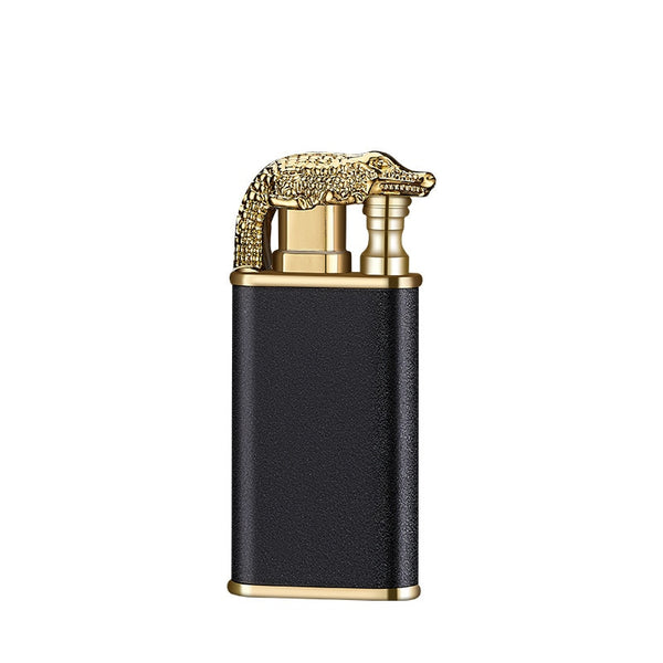 Crocodile Dolphin Double Fire Lighter Creative Straight Open Flame Conversion Lighter Smoking Accessories for Weed Men Gifts ZopiStyle