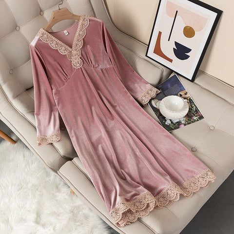 Summer Backless Faux Silk Nightdress With Bra Patchwork Women Sexy  Suspender Nightgown Sleepwear Hollow Lace Intimate Lingerie