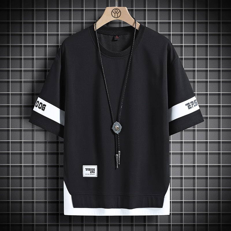 HOUZHOU Black Baseball Shirt Hip Hop Vintage Oversize Summer 2022