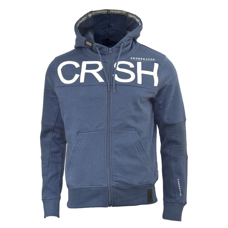 crosshatch zip up hoodie