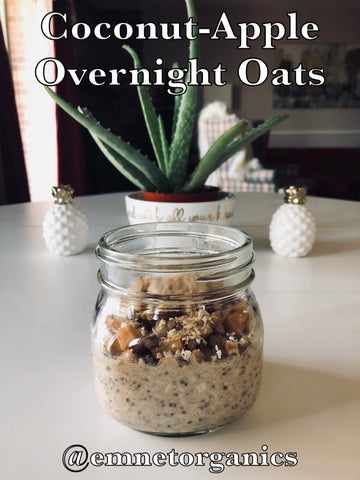 Coconut-Apple Overnight Oats – EmNet Organics