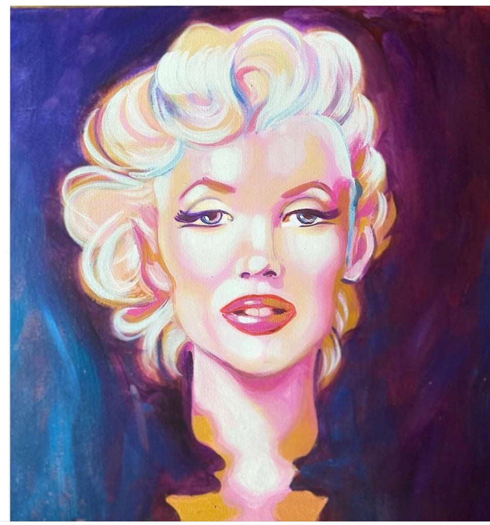 20 x 20 acrylic painting/Marilyn Monroe – Enzsnyc