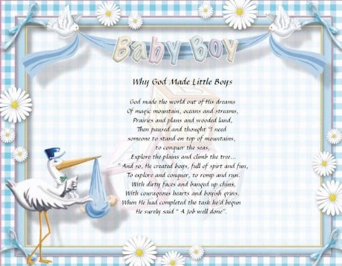 Welcome Baby Boy Poems