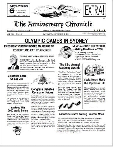 The Anniversary Chronicle