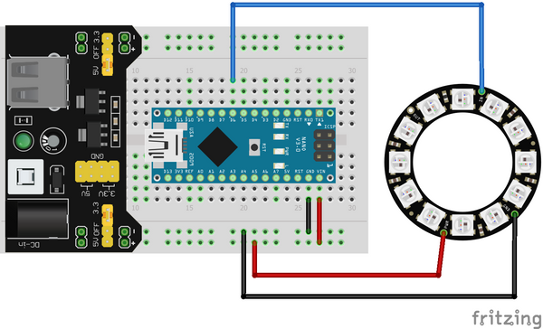 Figura 1: costruzione del circuito