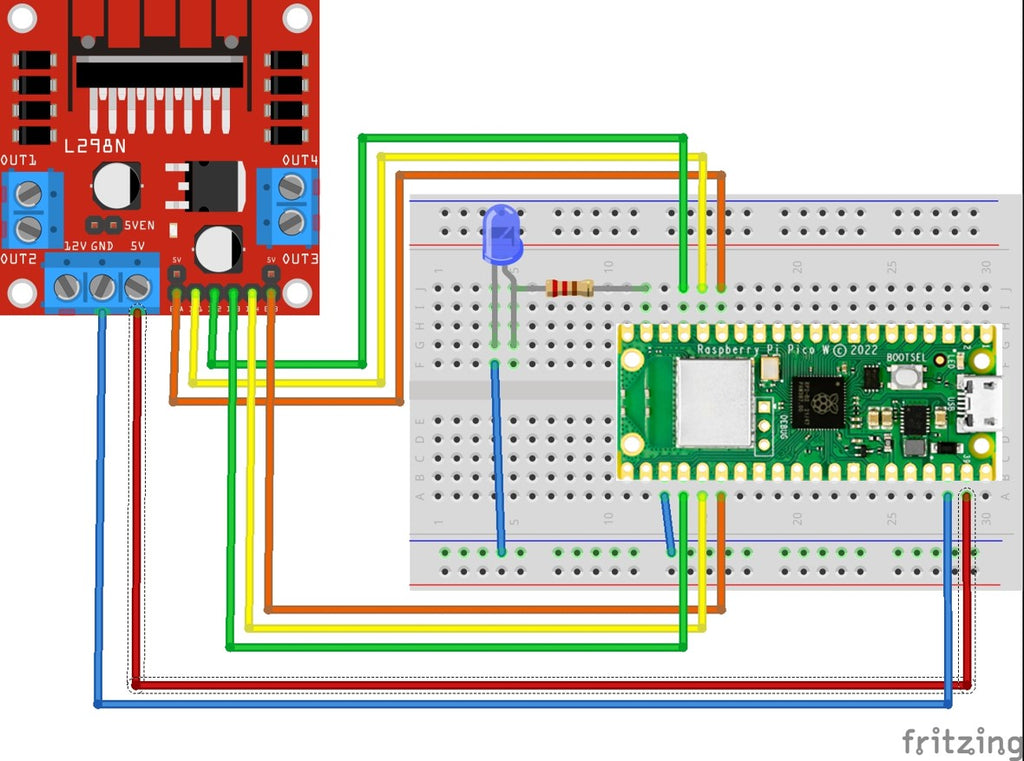 Fritzing circuit diagram