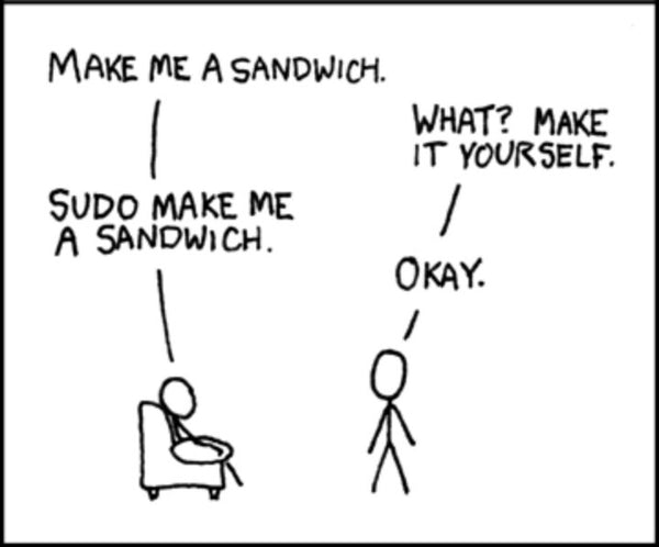Figura 7: Meme Sudo Sandwich, Fuente Devrant.com