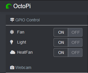 Figure 9: Le contrôle GPIO Widget