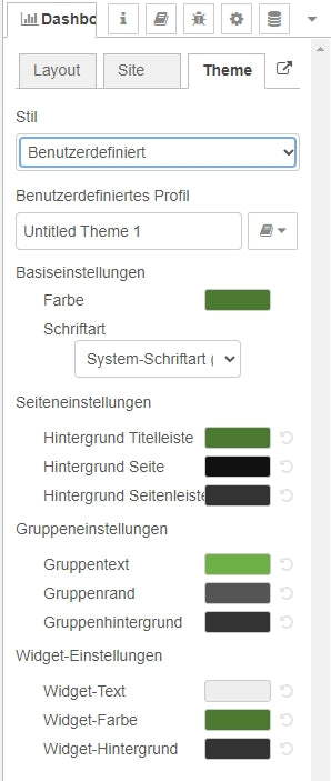 Figure 45: custom colors