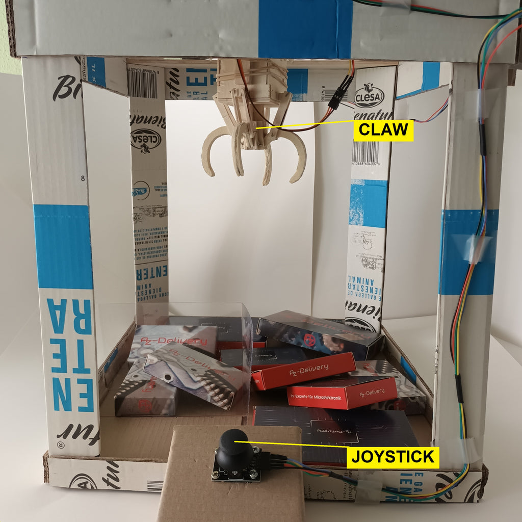 Gripper with ATmega2560, stepper motors and servos