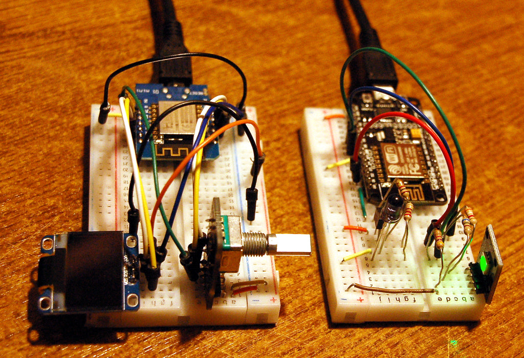 Figure 1: The WLAN Connection-UDP client and UDP server