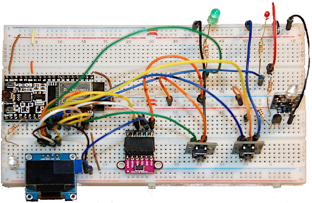  Figure 2: Distance sensor setup