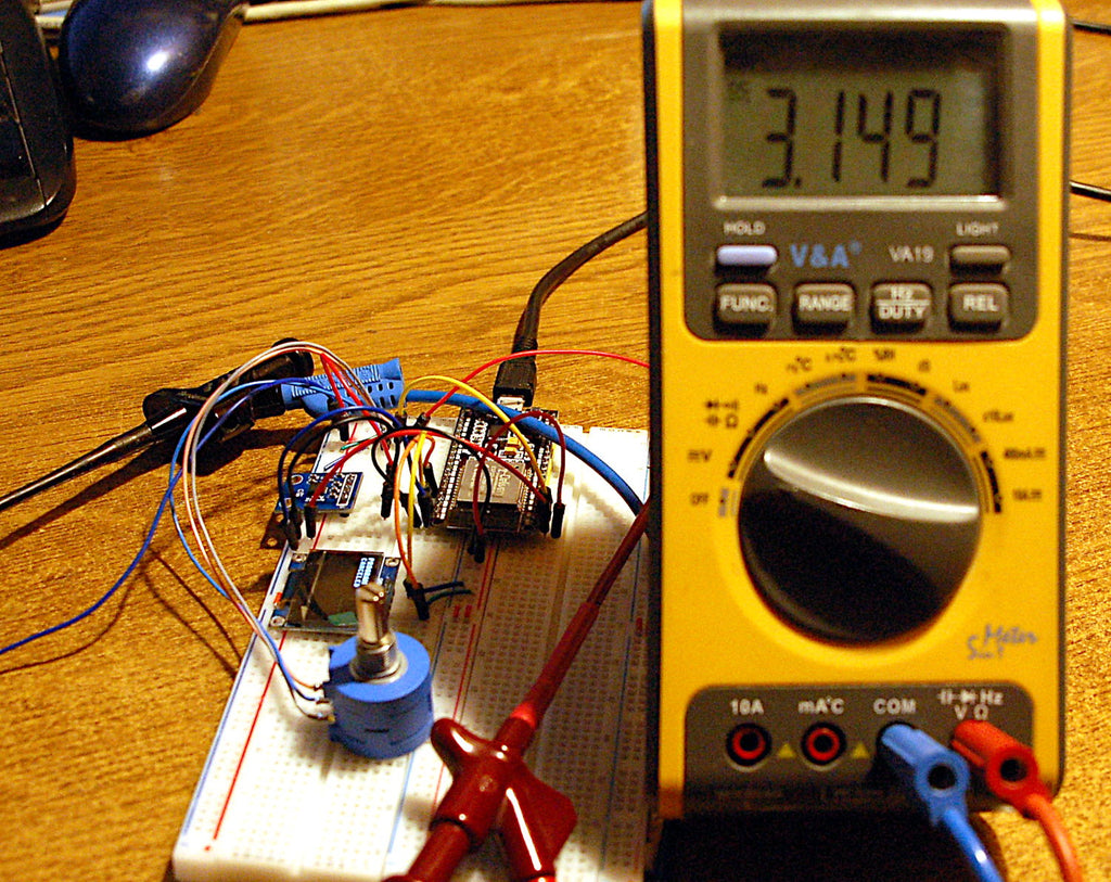 Abbildung 7: Erdbeben-sensor - ADC-Eichung