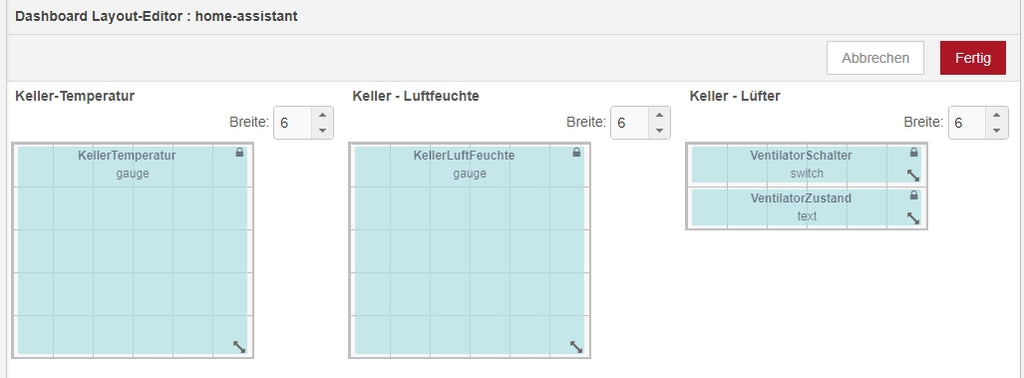 Figure 41: Group arrangement before adjustment