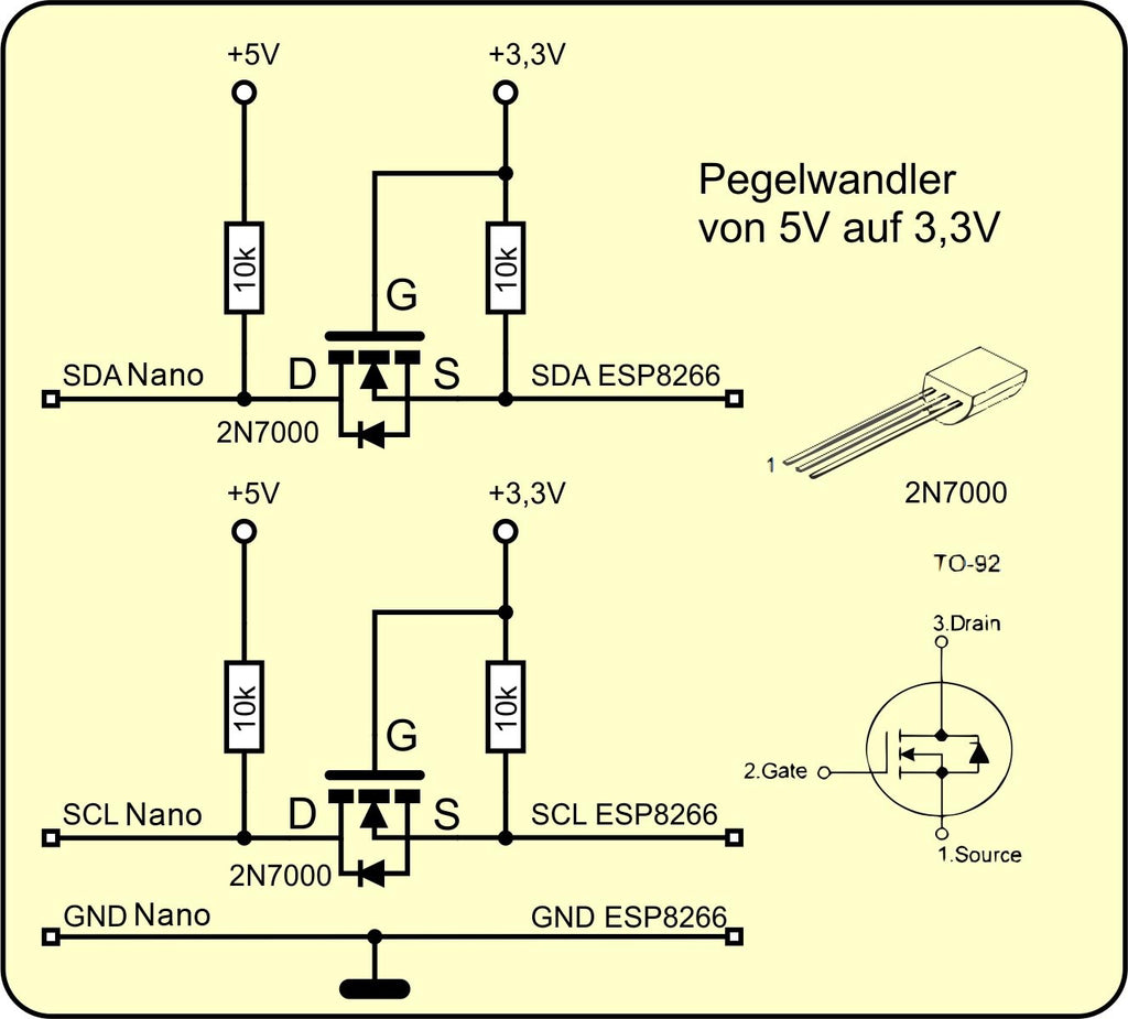 Abbildung 3: Level-Shifter mit CMOS-Transistor