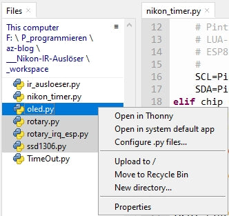 Figure 12: Transfer modules to the flash