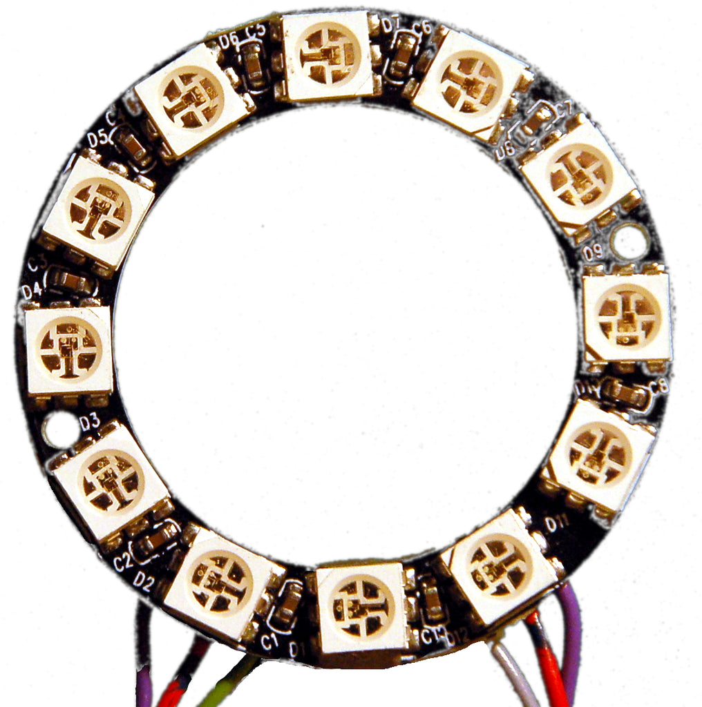  Abbildung 15: Neopixel-Ring Oberseite