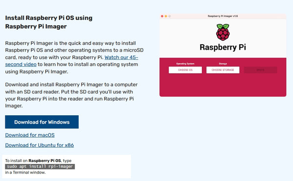 Figure 6: download Raspberry Imager