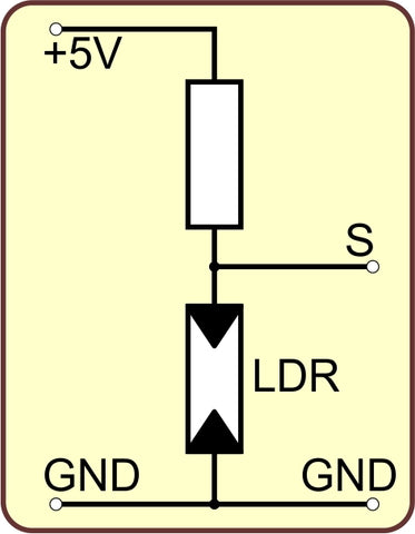 Figure 7: Circuit of the LDR module