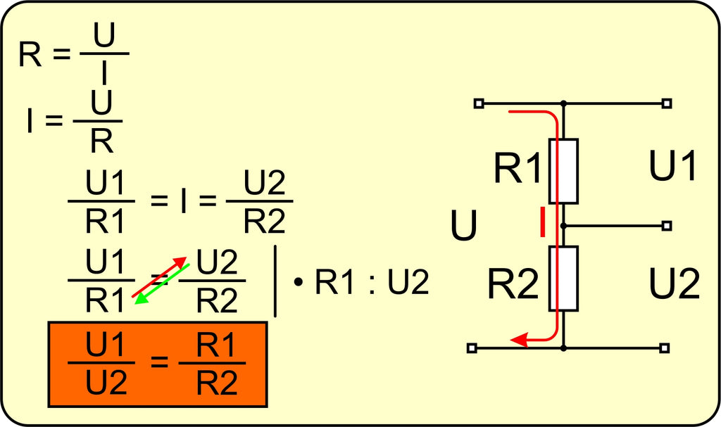 Figure 4: Series circuit as resistance-voltage converter