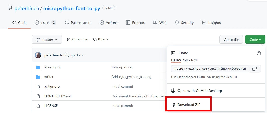 Figure 3: Software download from Github