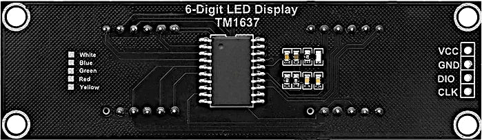 Figure 2: TM1637 from below