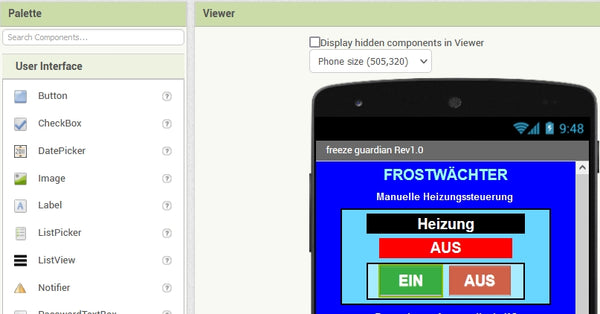 Abbildung 6: User interface