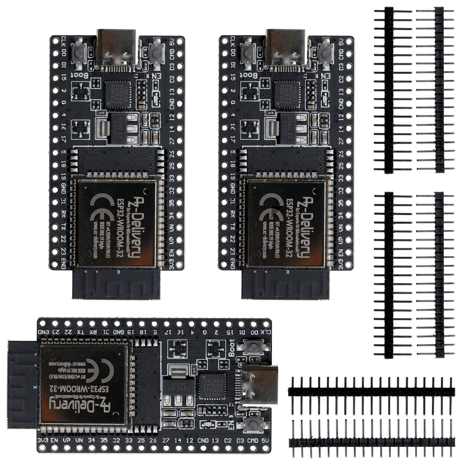 ESP32 Board Dev Kit C V4 NodeMCU WLAN WiFi Development Board unverlötet ...