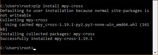 Figure 4: MPY-Cross was installed