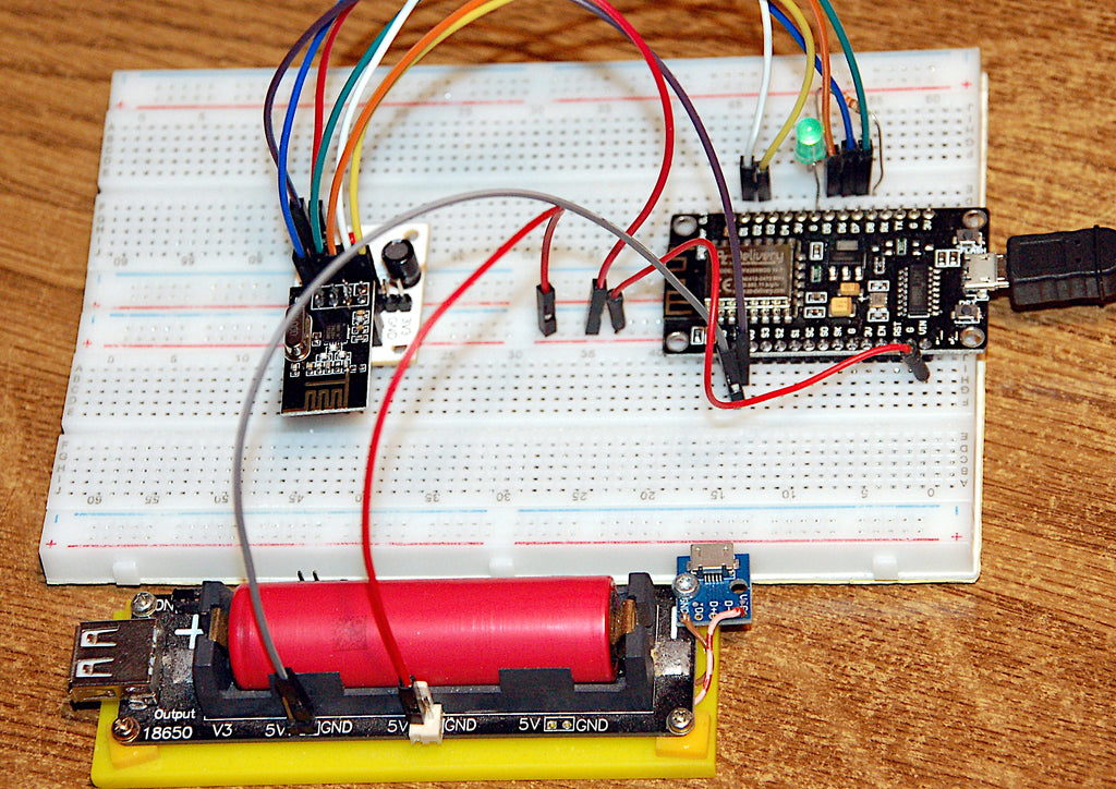 Figure 2: nRF24L01 with ESP8266-12F