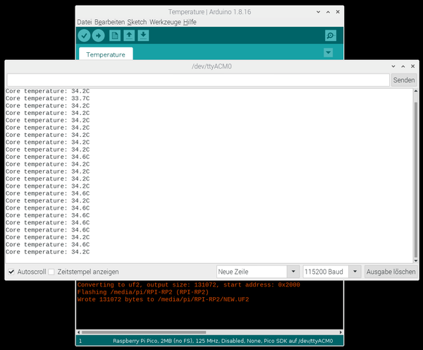 Arduino IDE serieller Monitor