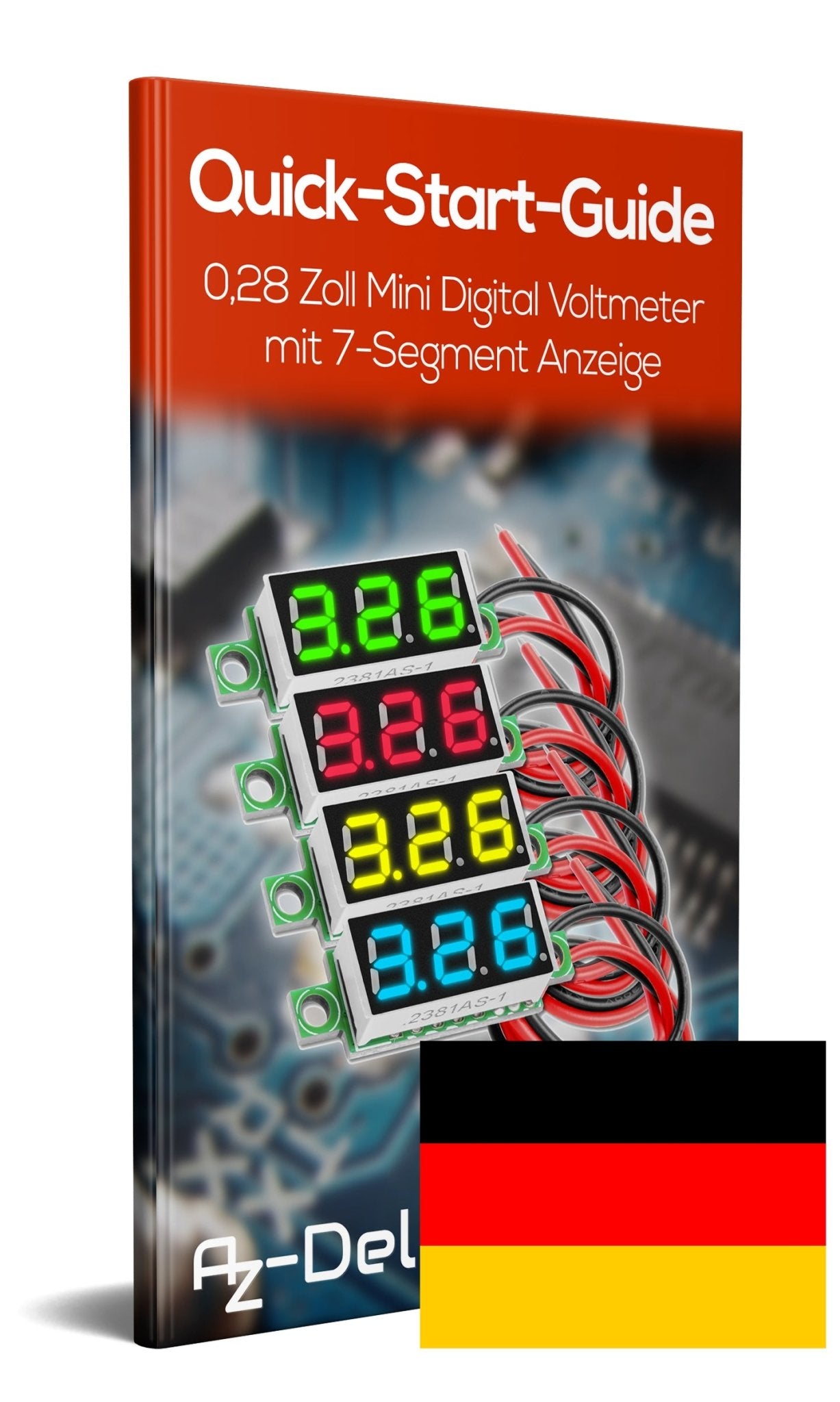 Mini LED Digitaluhr und Voltmeter