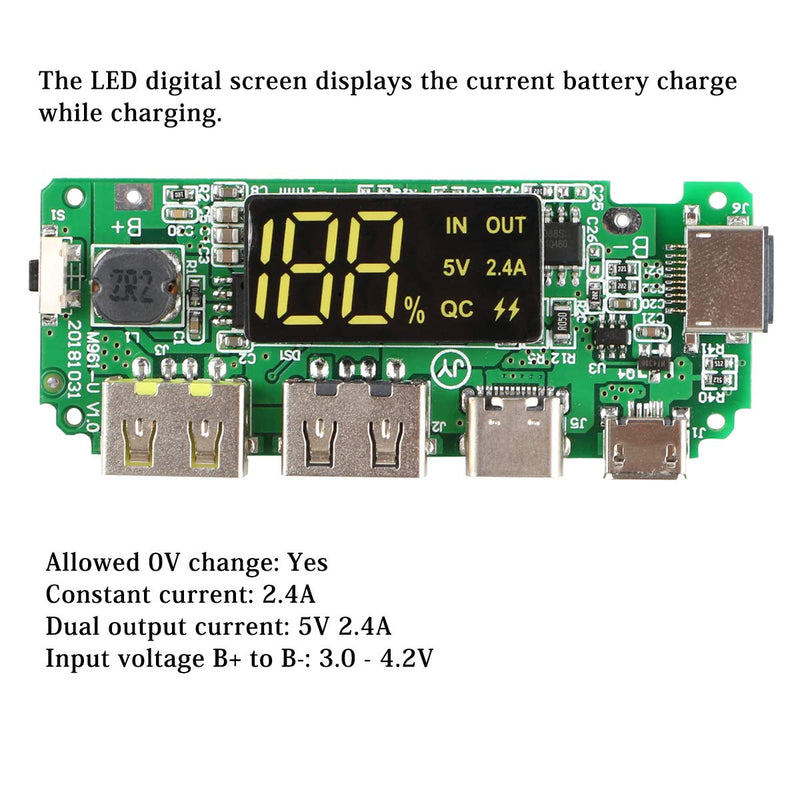 18650-Board Dual USB 5V mobile module Lithium-battery charger board board –  AZ-Delivery