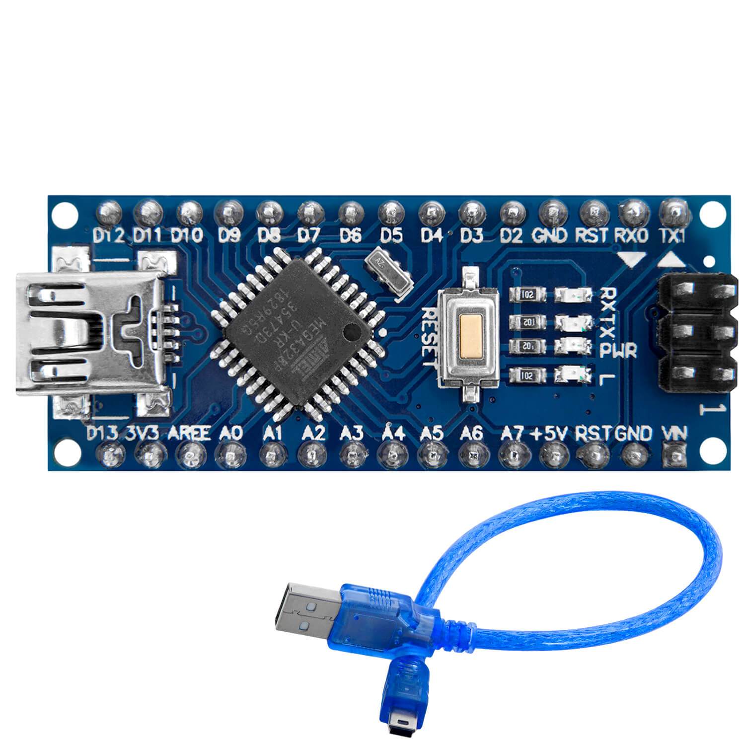 Nano Terminal Adapter Board avec Bornes à Vis, 2 pcs Module Board  Compatible avec Arduino, Carte de Développement de Microcontrôleur de Carte