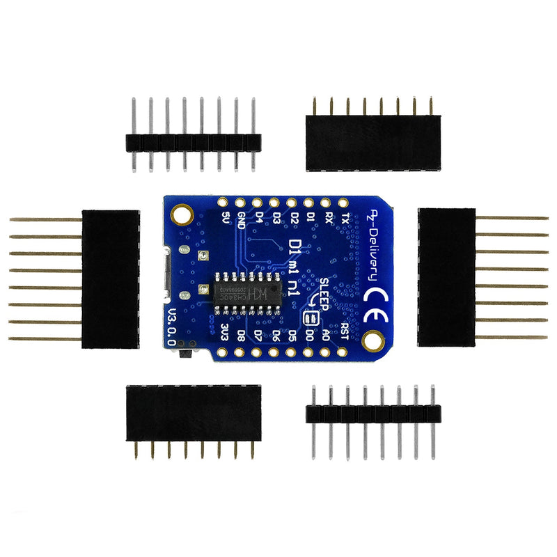 D1 Mini V3 Nodemcu With Esp8266 12f Wlan Module Compatible With Arduino Az Delivery 6080