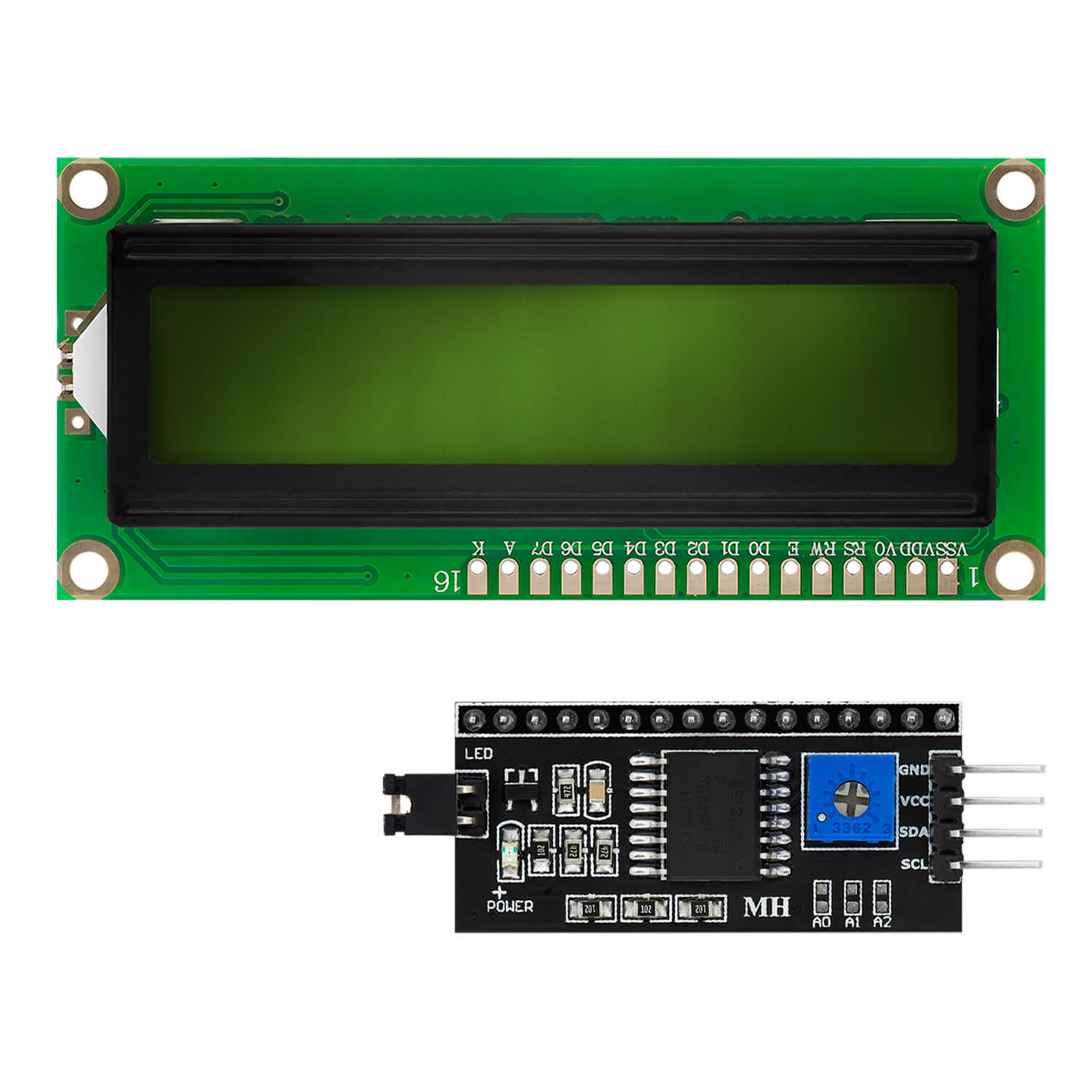 Ecran LCD 16x02 avec IIC/I2C